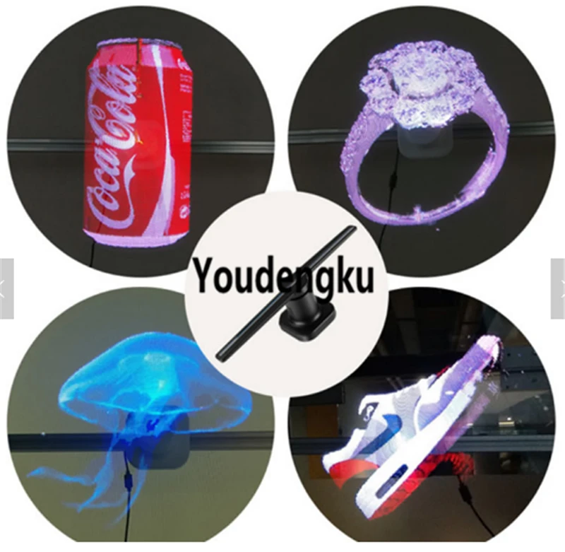 

3d led веер, голограмма, реклама, вентилятор для проектора Naked Eye, голографическое изображение, 3D проекционный вентилятор светодиодный светиль...