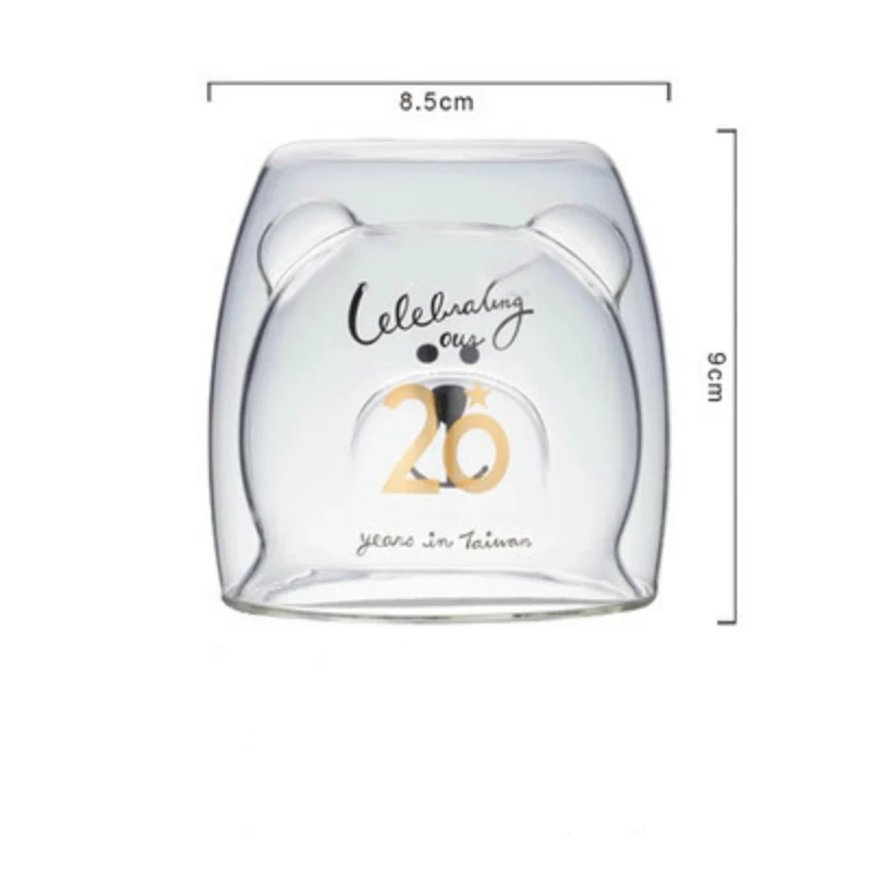 Soffe мультфильм дизайн медведя Двойными Стенками Кружка Офис креативный холодный