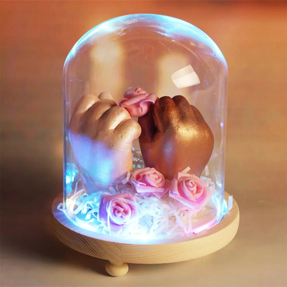 

3D Hand & Foot Print Baby Handprint Footprint Mold for Baby Powder Plaster Casting Kit Keepsake Gift Baby Growth Memorial