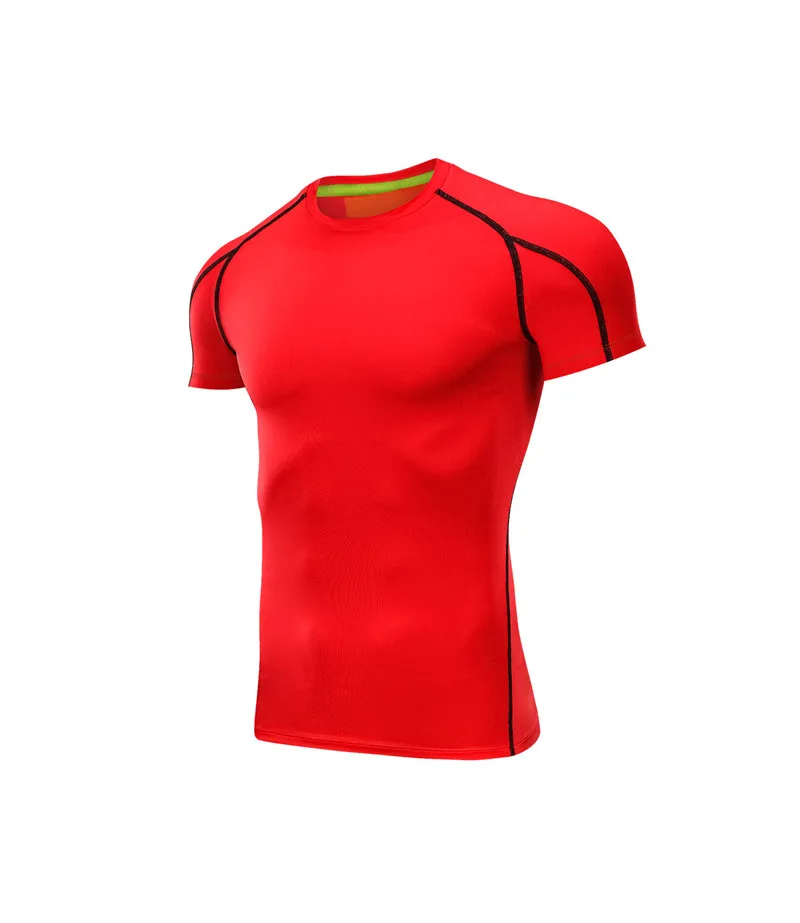 15 Colors Running T-shirt New Pro Fitness Wear Summer Men Quick Dry Cycling Top Gym Shirt Bike Jersey Running Clothing - Цвет: 5