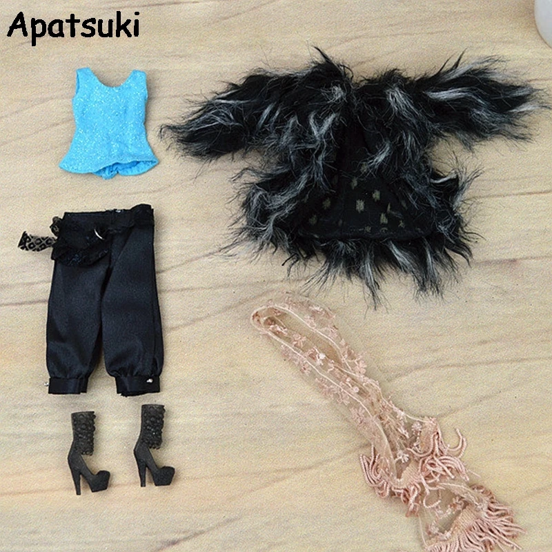 Комплект аксессуаров для кукол зимняя Осенняя теплая одежда модная шуба куклы