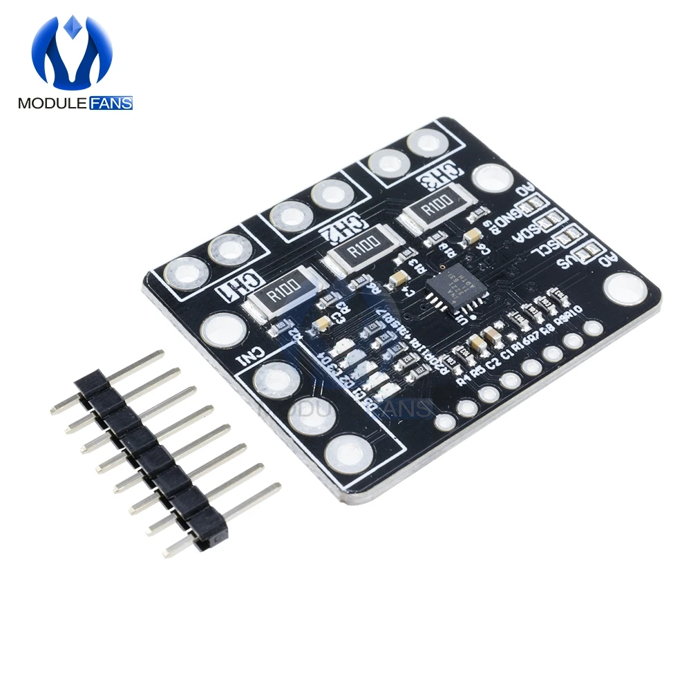 Модуль платы датчика питания IIC I2C INA3221 Замена модуля напряжения источника INA219