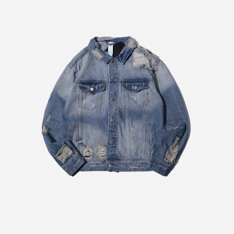 Новинка 2017 года Для мужчин Повседневное деним пара куртка Street Wear мода осень