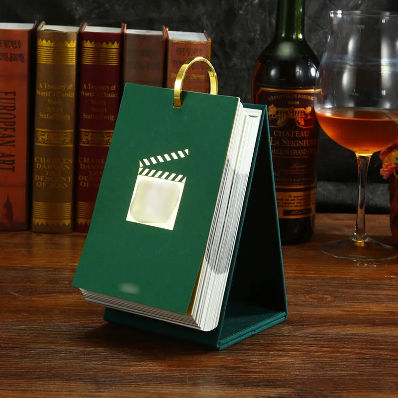 Новинка утолщенное металлическое Золотое кольцо для связывания книг с листьями