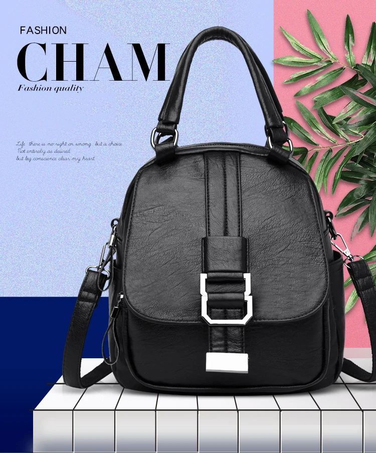 Женский рюкзак mochila feminina, повседневный многофункциональный женский кожаный рюкзак, женская сумка на плечо, сумка для путешествий