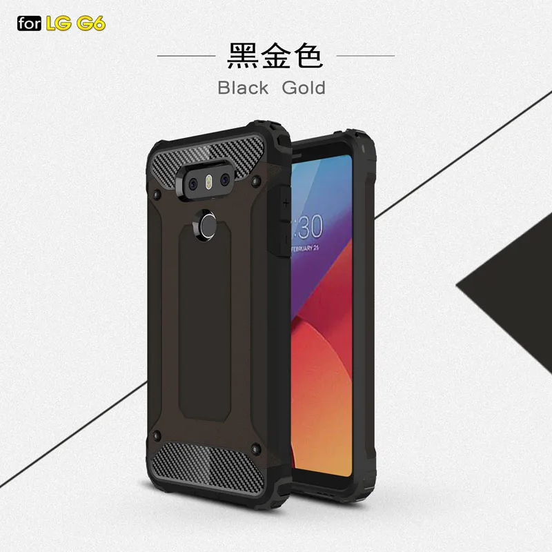 Coque 5.7For Lg G6 чехол для Lg G6 плюс H870 H871 H872 H873 H870K LS993 US997 VS988 H870DSU телефона чехол-лента на заднюю панель - Цвет: Black Gold