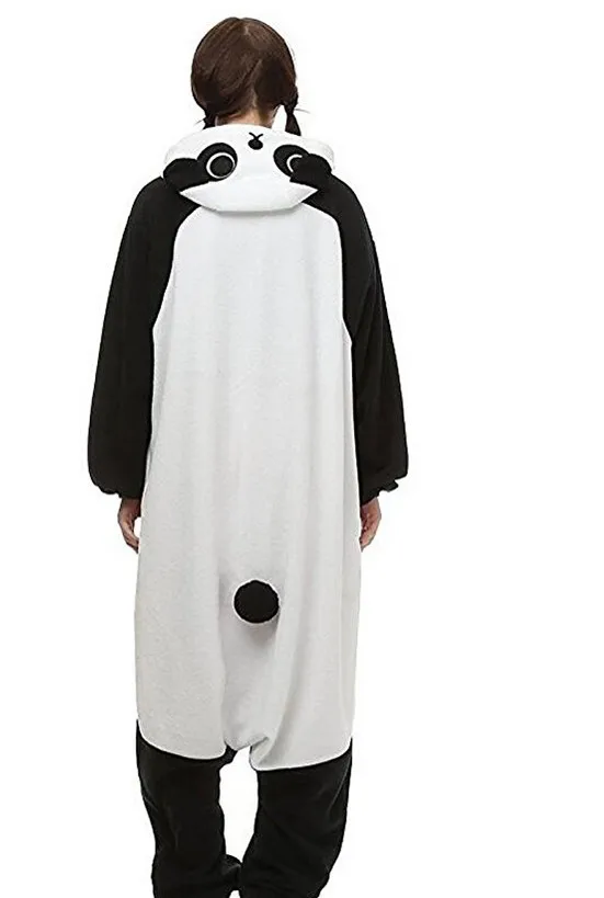 Кигуруми панда кигуруми пижамы Пижама Onesie флисовая костюм унисекс пара пижамные