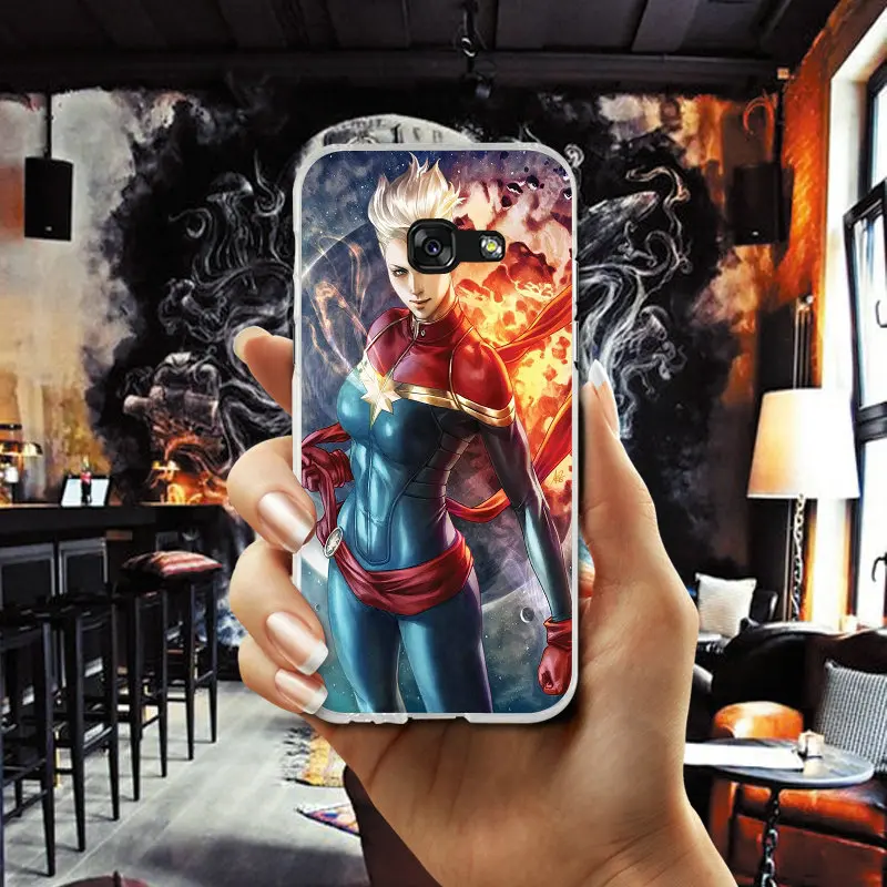 Марвел Капитан Movie 2019 для Samsung Galaxy A3 A5 A7 J1 J2 J3 J4 J5 J6 J7 2016 2017 2018 сумки мягкие