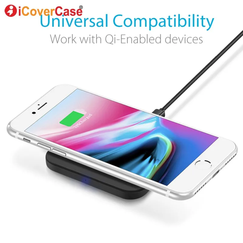 Для iPhone X XS Max XR Qi Беспроводное зарядное устройство зарядного устройства для samsung S8 S9 Plus sony XZ3 XZ2 huawei mate 20 Pro Google Pixel 3 xl
