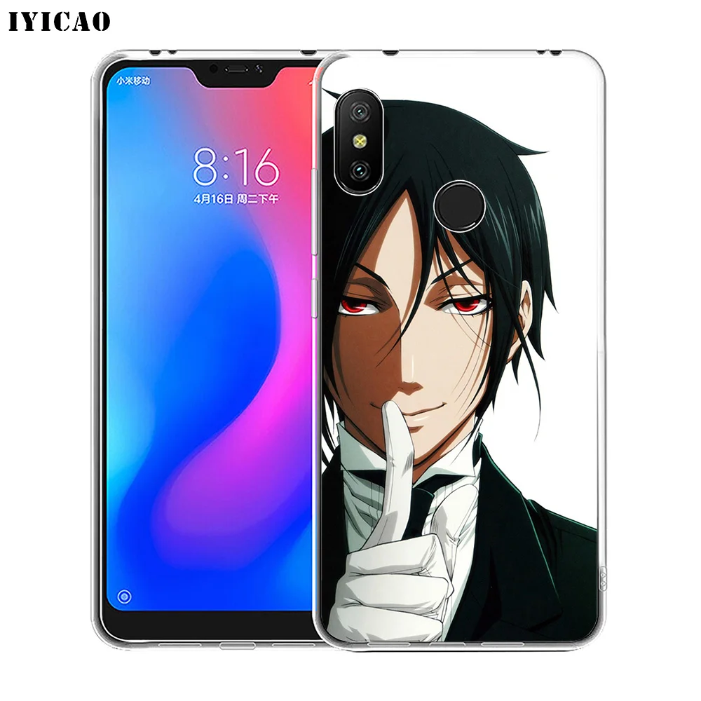 IYICAO Черный Дворецкий Себастиан мягкий силиконовый чехол для телефона Xiaomi Redmi 4A 5A