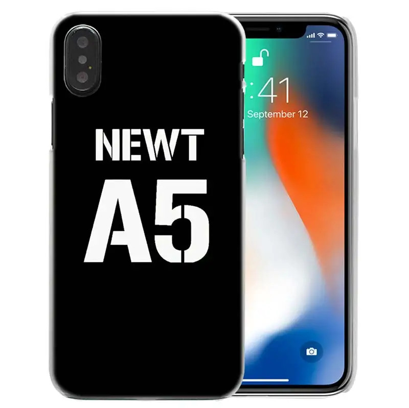 01 Чехол Maze Runner для iPhone XS Max XR X 10 7 8 6 6 S Plus 5s SE 5 4s 4 5C прозрачный жесткий пластик чехол для телефона оболочка пленка - Цвет: 01