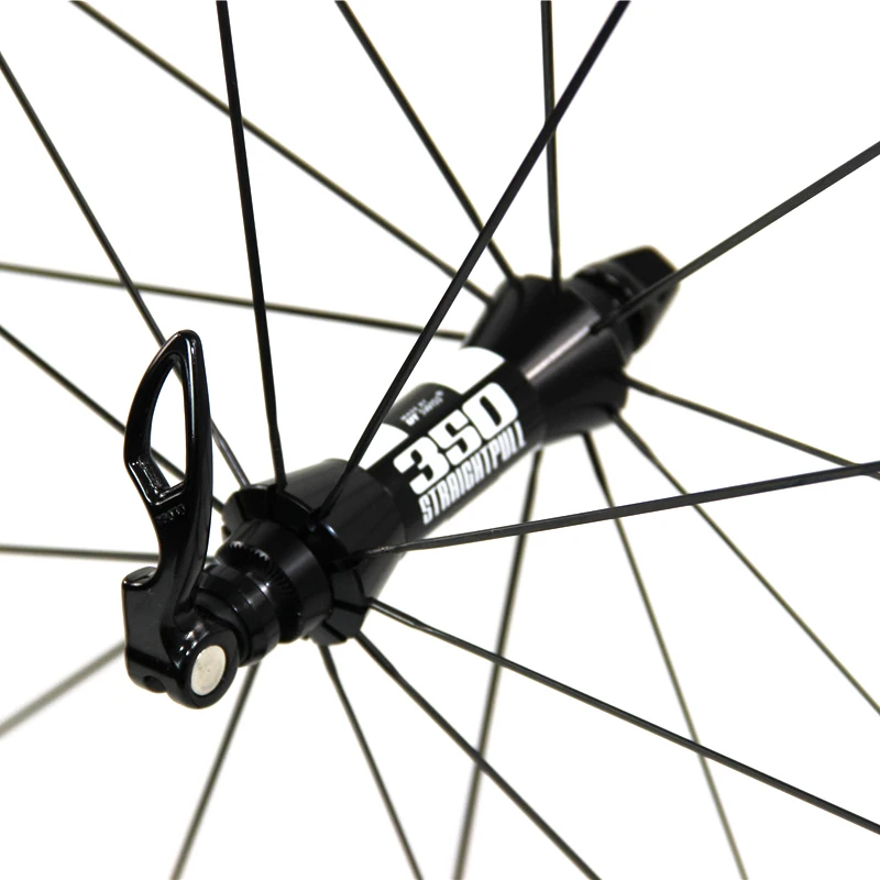 60 мм трубчатая клинчерная углеродная колесная пара с базальтовой тормозной