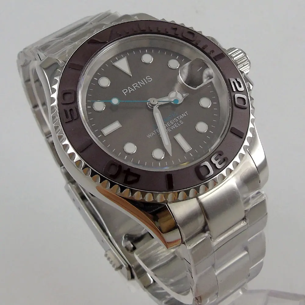 Мужские автоматические механические часы с серым циферблатом 41 мм|Мужские часы| |