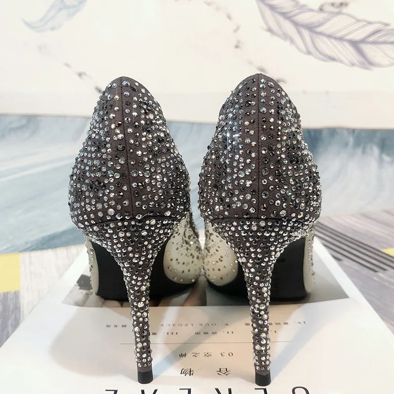 2019 г. Новые модные свадебные туфли на высоком каблуке в Корейском стиле с