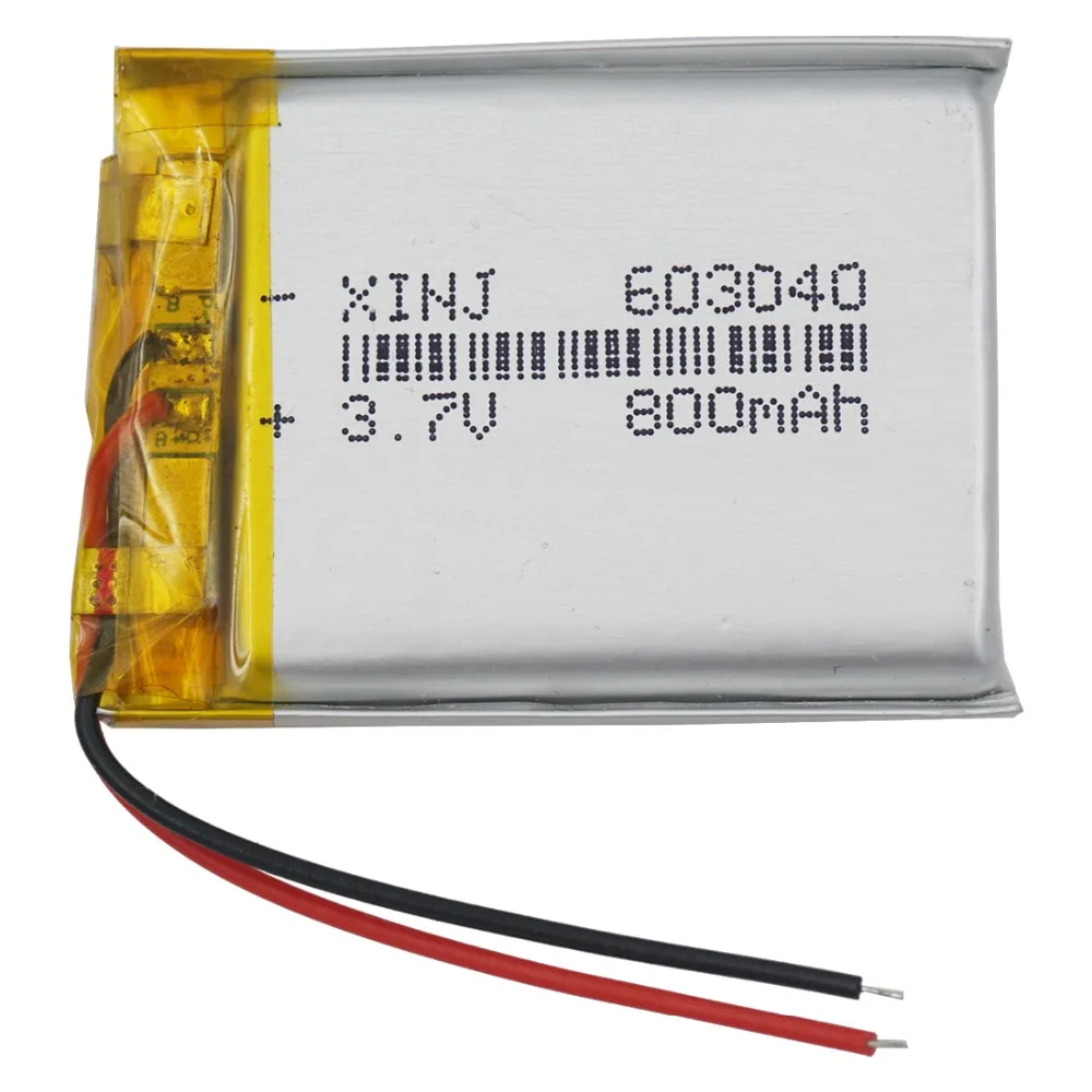 XINJ 3 7 V 800 mAh литий полимерный Li Po аккумулятор 603040 для gps музыкальный плеер