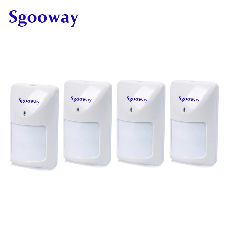 C 4PCS PIR sensor Sgooway Проводной PIR датчик проводное движение инфракрасный детектор датчик для домашней сигнализации - Цвет: C 4PCS PIR sensor
