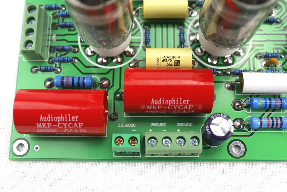 GZLOZONE Asembeld PRT-03A Hi-Fi стерео 12AX7 ламповый Предварительный усилитель на C22 Preamp |