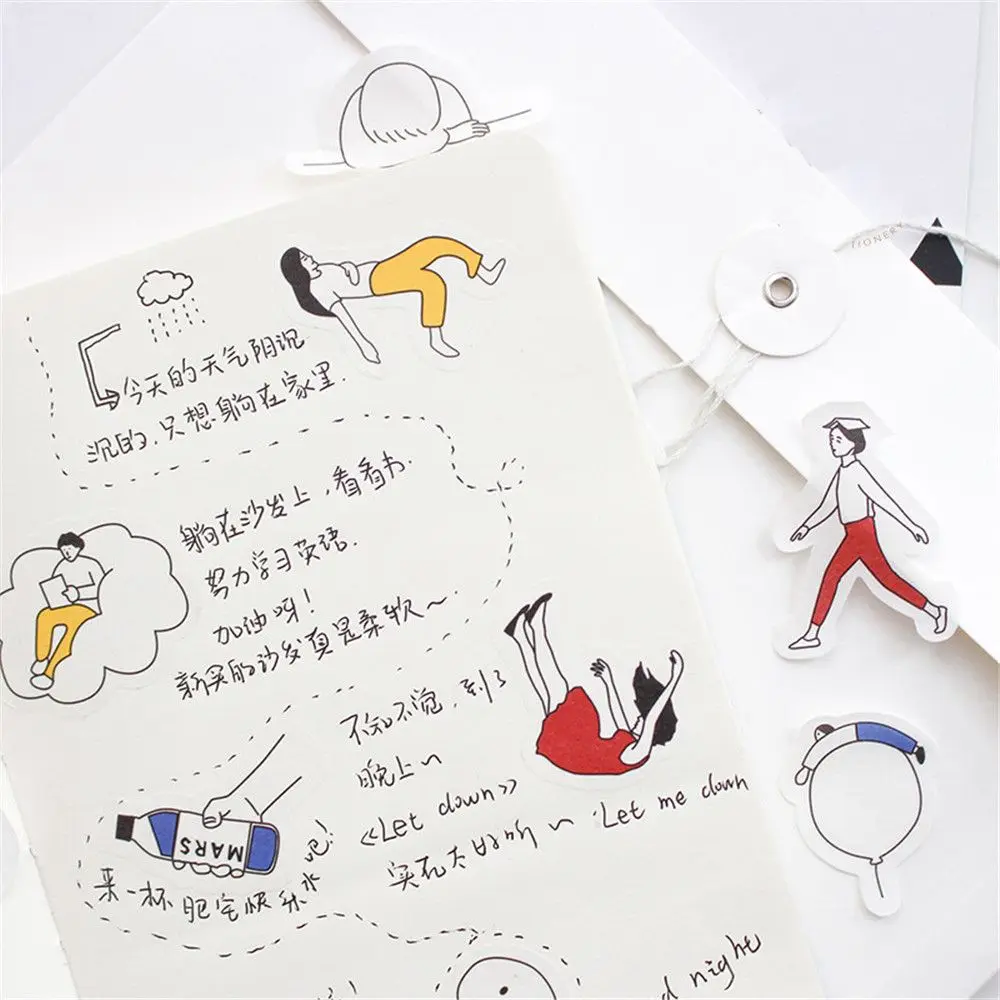 30 шт. бумажные наклейки для скрапбукинга DIY украшения Kawaii Канцтовары