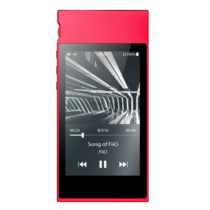 Красный FiiO M7 High-Res Audio Lossless HIFI музыкальный плеер MP3 Bluetooth 4,2 сенсорный экран fm-радио поддержка родного DSD128 DAC LDAC APTX - Цвет: Красный