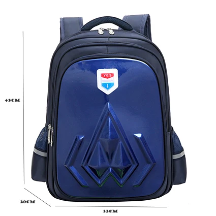 big dark blue Новые Детские школьная сумка для мальчиков и девочек Водонепроницаемый Начальная Школа Рюкзак Дети Детский сад рюкзак ранцы Mochila Infantil - Цвет: big dark blue