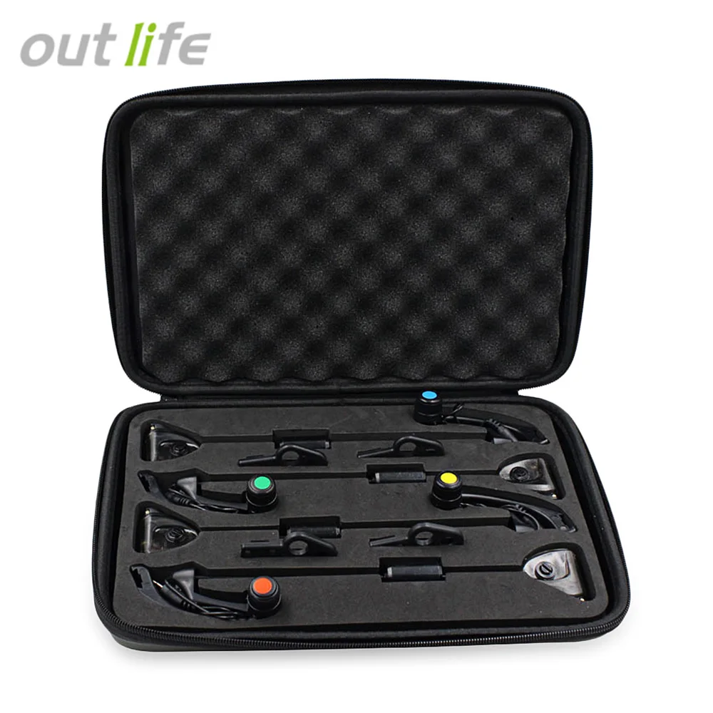 Outlife JY SW 15 4 ⑤ кор. индикатор укуса сигнализация вешалка LED рыбалка свингер легкий