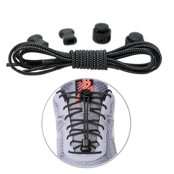 Black XLiKaKa модные эластичные шнурки без шнурков, тянущиеся шнурки - Цвет: Black