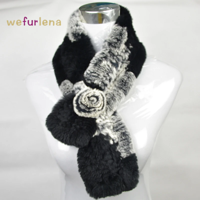 2017 шарф новый взрослый модный настоящий кроличий мех женский лоскутный розовый