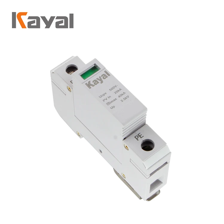 Подлинная Kayal DC SPD 1000v 1P 2P 3P 4P 40KA Spd Солнечная защита от перенапряжения