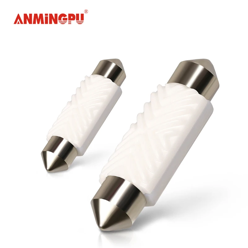ANMINGPU 2x мощная сигнальная лампа C5W Led 31 мм 36 39 42 Festoon 2835SMD C10W CANBUS Внутренняя купольная