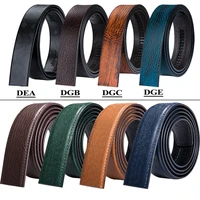 3 5cm cowskin genuine leather belts for men replacement belt without buckle crocodile solid brown blue red black leather belts