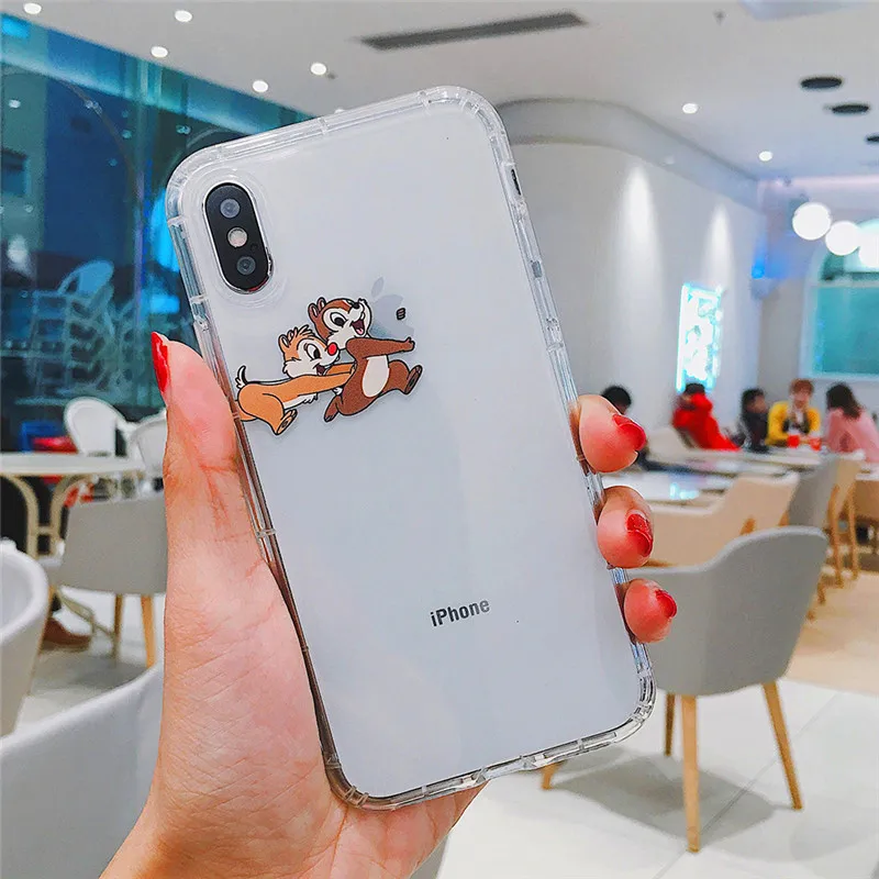 Милый чип N ALE Chipmunk белка мультфильм животных Прозрачный Мягкий ТПУ силиконовый