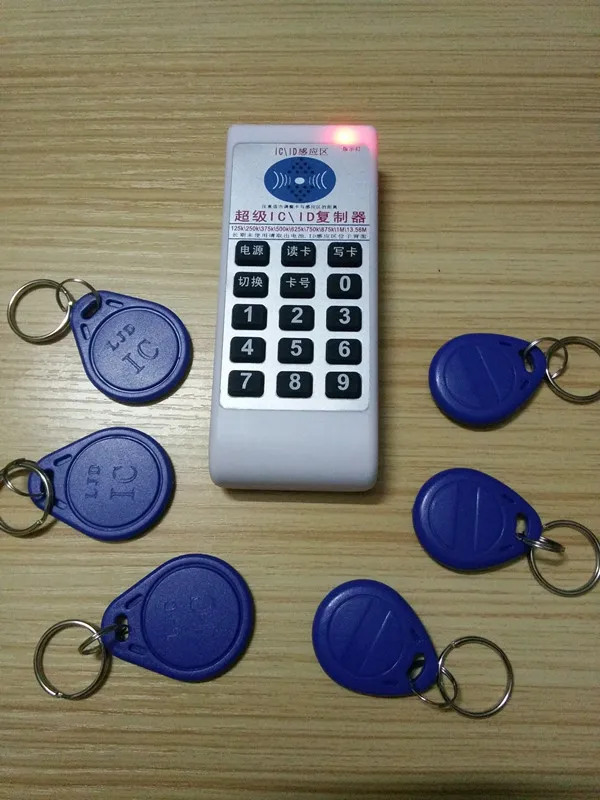 Ручной RFID NFC копир ID/IC считыватель писатель + 5x125 кГц T5577 брелоков 5x13 56 МГц UID карта