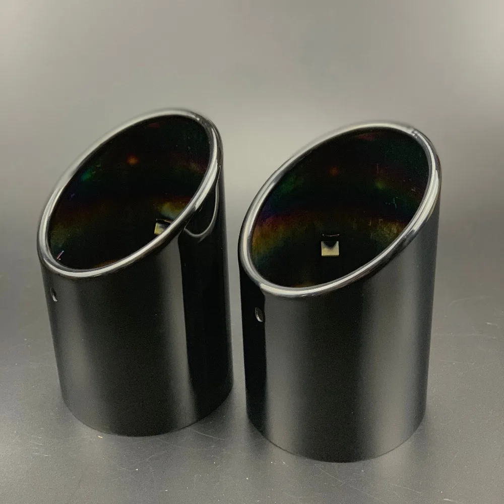 1 пара наконечников для выхлопной трубы из нержавеющей стали Audi Q7 2007 2011