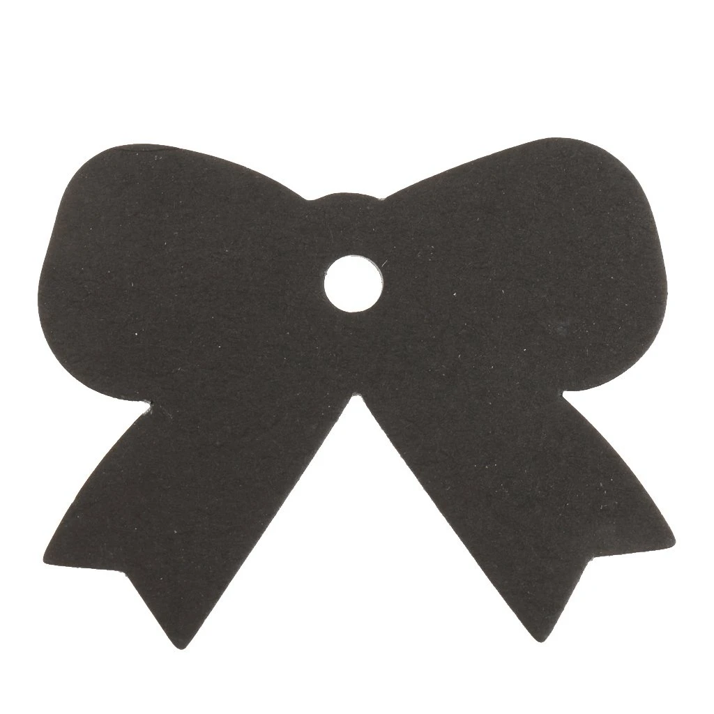100 шт этикеток подарочные бирки карты черные этикетки для карточек в форме банта