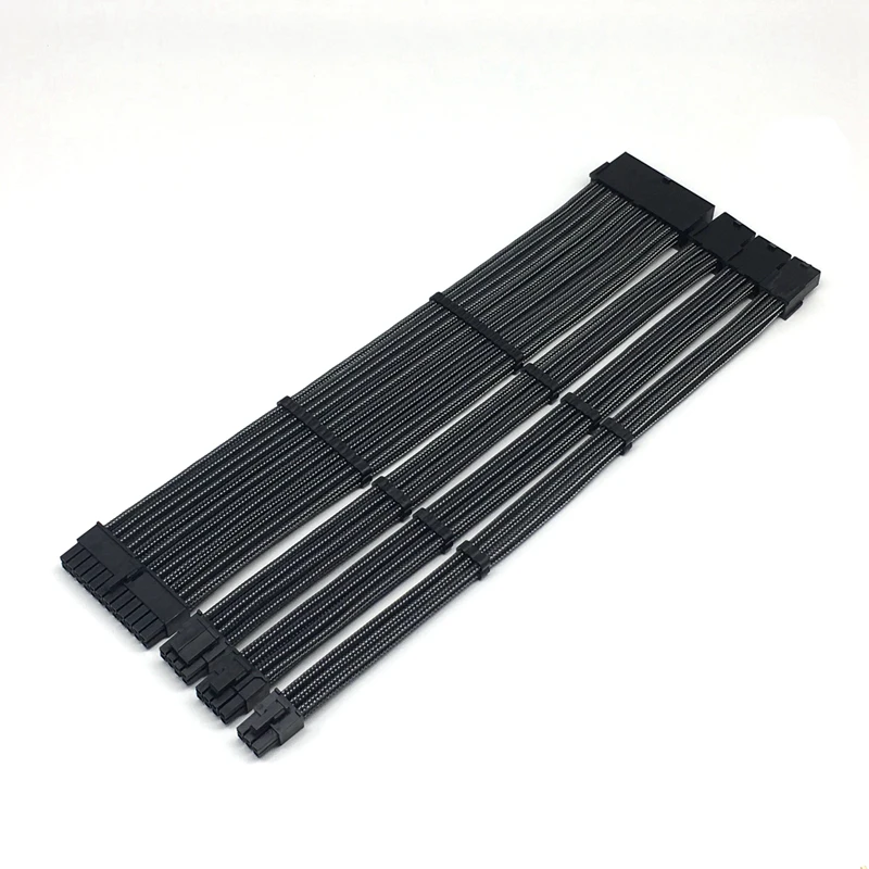 Комплект базового удлинительного кабеля один рукав ATX 24Pin CPU/EPS 4 + 4Pin GPU/PCI E 6 2Pin 6Pin