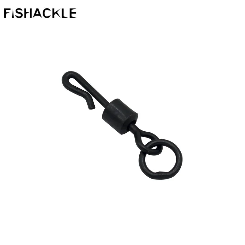 Fishackle 50 шт./лот Карп Рыбная ловля быстрая смена поворачивается с плотным кольцом