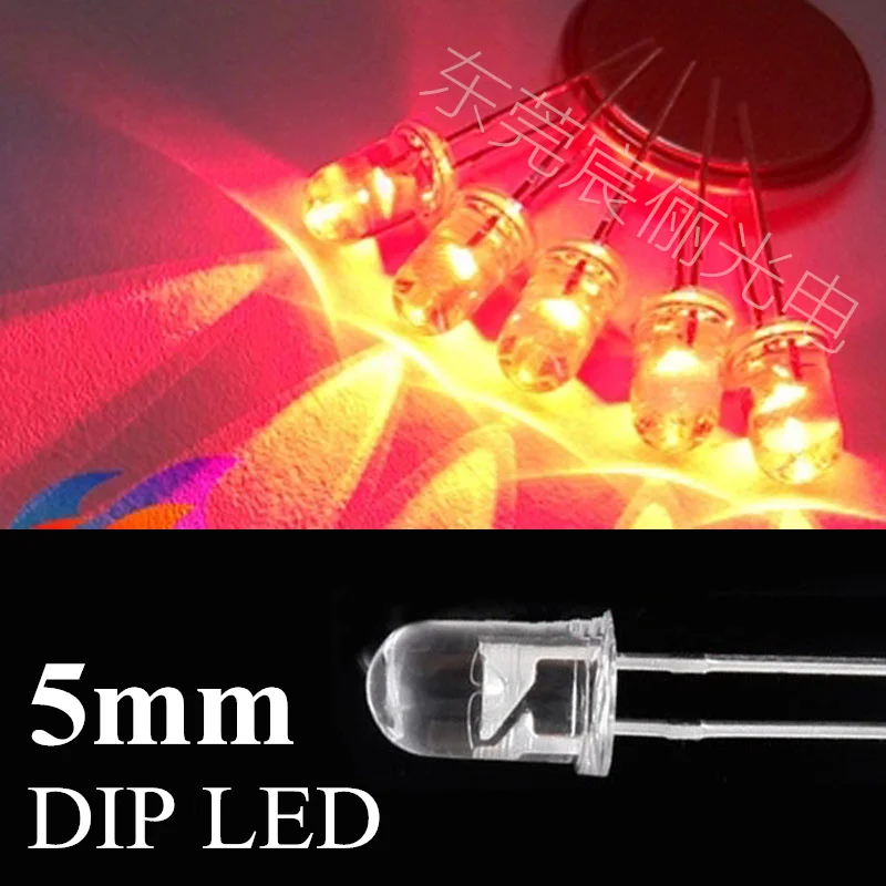 Высокий яркий белый 5 мм круглый dip led 6500-8000k прозрачный светодиод 3 0-3 v 15-20ma (CE &amp Rosh)