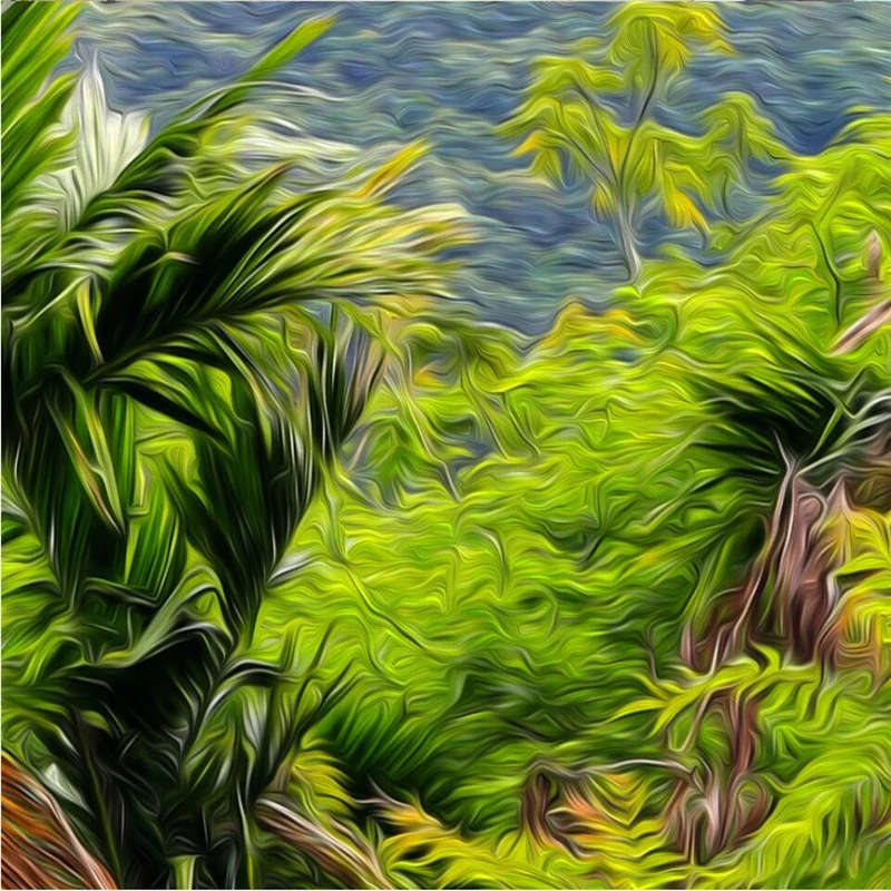 beibehang Retro tropical rainforest large wide tooling coconut tree backdrop custom fresco silk wallpaper | Обустройство дома