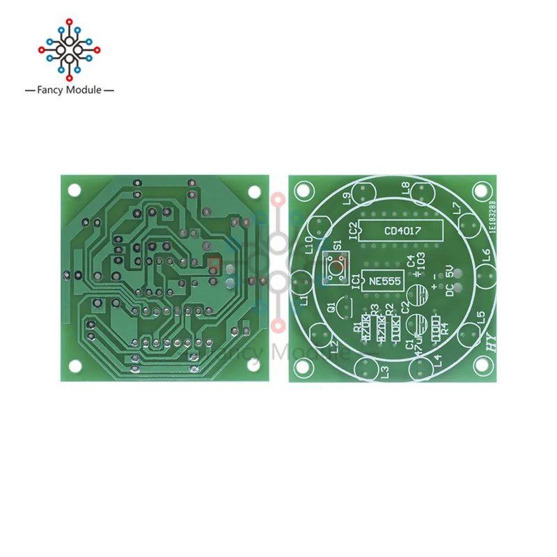 Lucky Rotary Kit электронный набор CD4017 NE555 самостоятельный светодиодный светильник