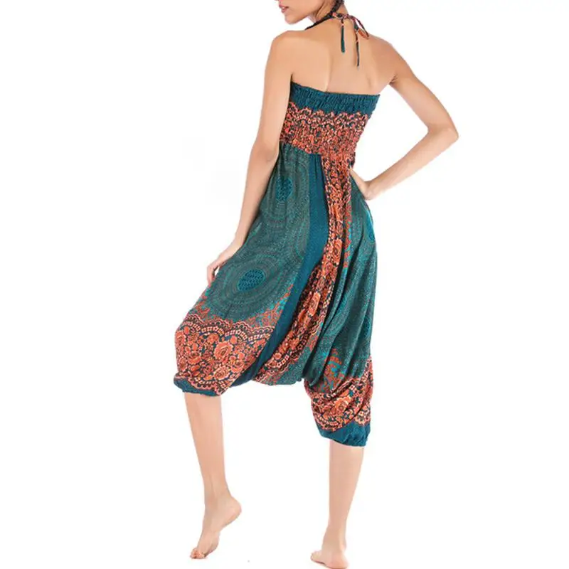 Летние Осенние брюки для женщин, широкие брюки, Boho Aladdin, шаровары, pantalones mujer, свободные богемные штаны с высокой талией