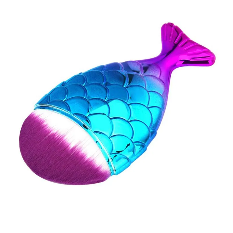 Кисти для макияжа с рыбьим хвостом кисти пудра румяна косметические pincel sereia|make