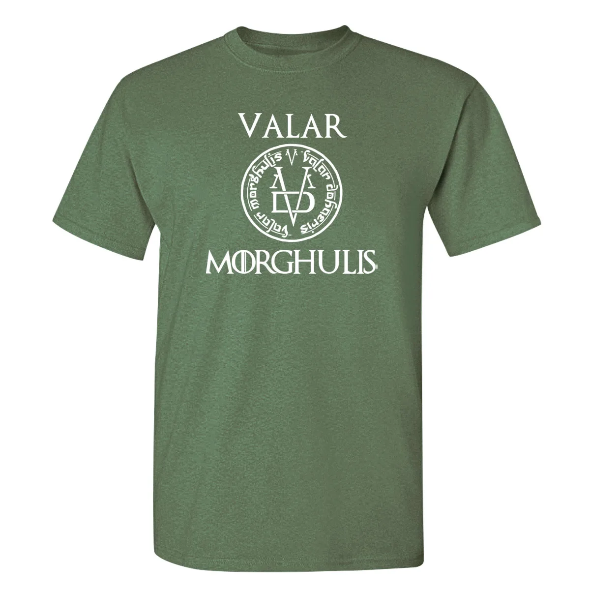 Футболка VALAR MORGHULIS мужская с надписью классная уличная одежда в японском стиле