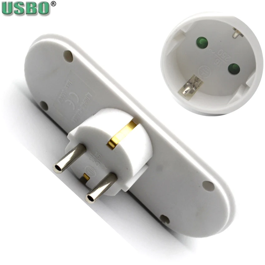 Белая розетка стандарта ЕС 3500 Вт тройная Германии 16 А 250 В|socket a|plug socketadaptor socket |