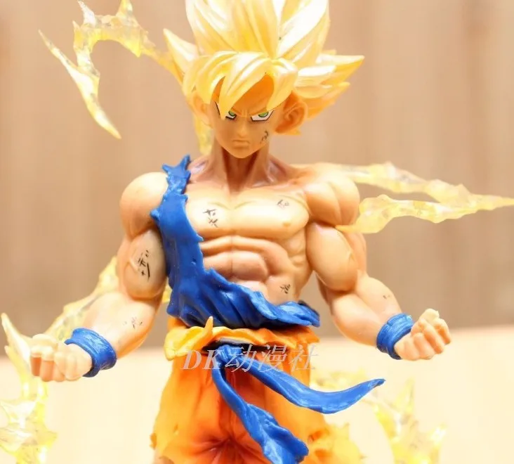 Горячая продажа аниме Dragon Ball Z Супер Саян Гоку Статуэтка Сон ПВХ фигурка Модель