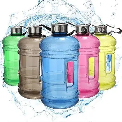Портативный 2 2л BPA Бесплатная пластиковая большая емкость Спортивная бутылка для