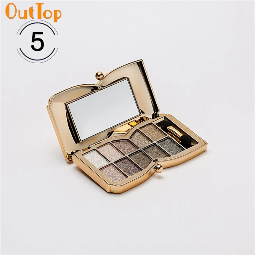 OutTop Beauty Fashion 1 коробка 10 видов цветов мерцающие тени для век Палитра теней