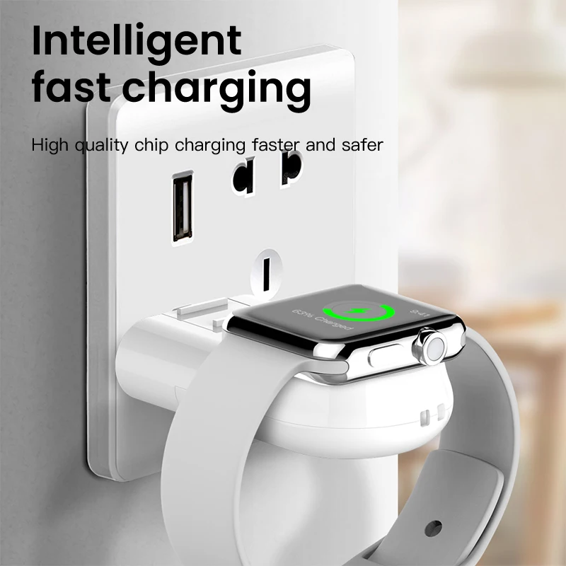 Беспроводное зарядное устройство ESVNE Qi для Apple watch 1/2/3/4 USB безпроводное