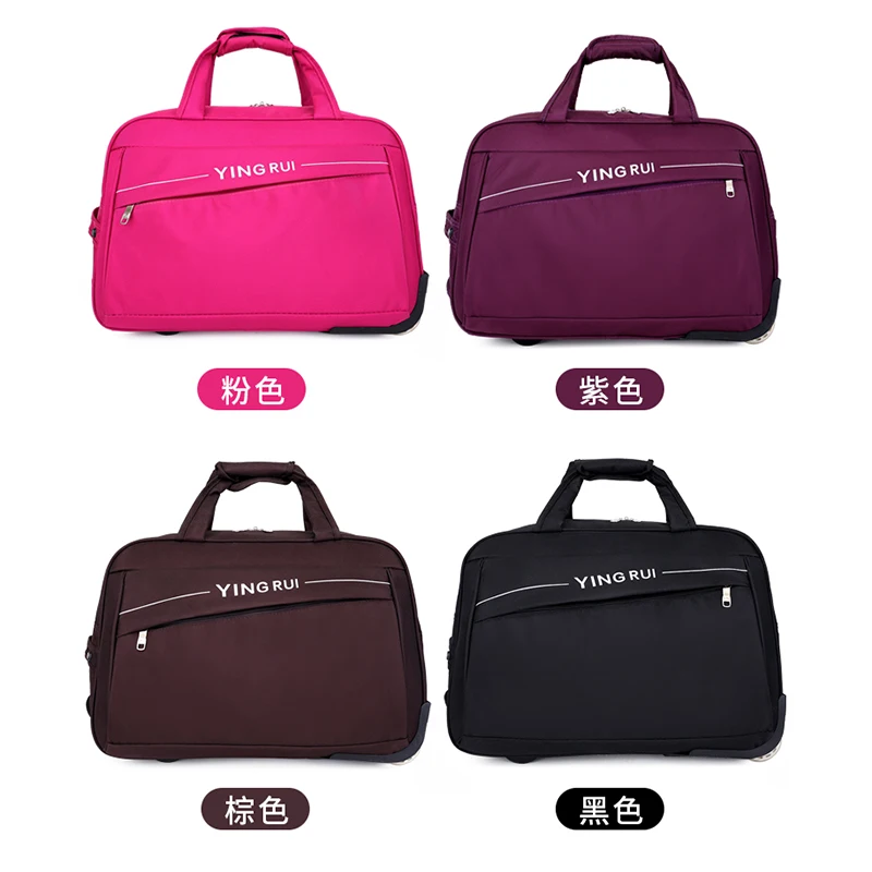 Чемодан на колесах дорожная сумка спортивная сумка сумка дорожная Holdall дополнительная большая дорожная сумка, легкая Средняя сумка с колесиками-выходные сумка с колесиками 65л большая емкость