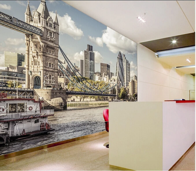 Современные Настенные 3D обои на заказ виниловые водонепроницаемые с