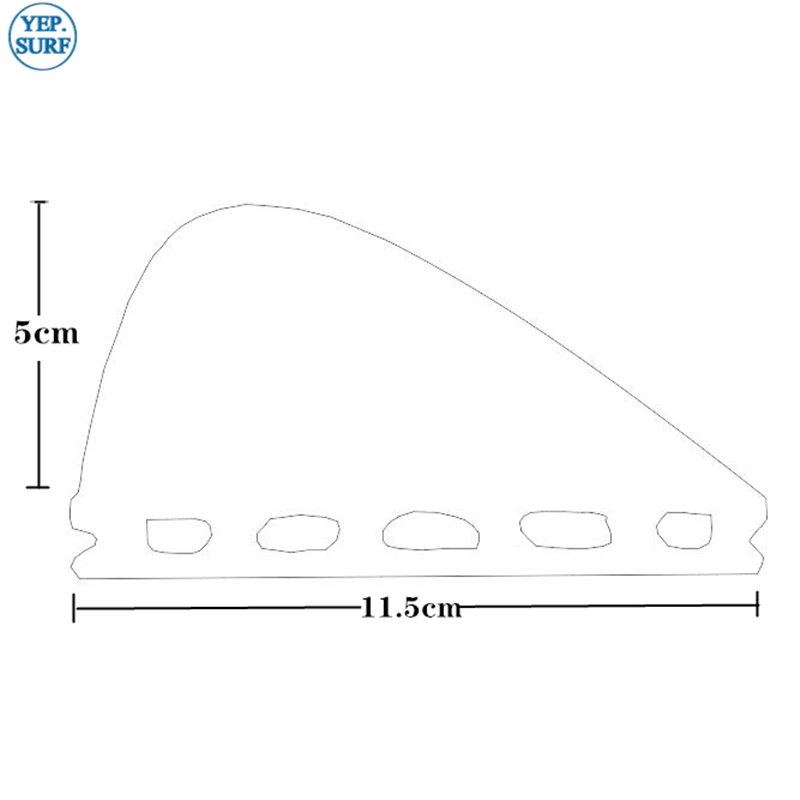 Новинка 2019 синий центр плавник на коленях из стекловолокна для серфинга FCS/Future VS